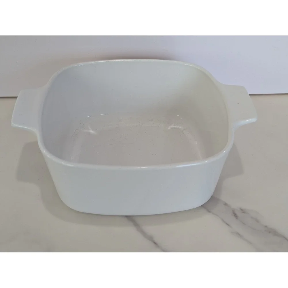 Vintage Casserole Dish 1.5 Qt White Cookmates by Corning KA-SP-1 1/2